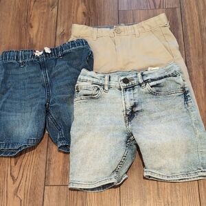 H&M Kids Denim and Beige Shorts Trio